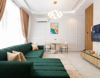 Inviting 1-Bedroom with an Open Kitchen plan, PS5 and balcony (A10) | Ologolo, Lekki (Inverter)