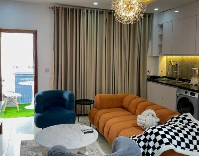 Charming 1-Bedroom Apartment with 24/7 Power, Pool & Elevator | Salem, Lekki