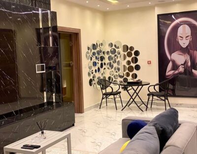 Luxurious 1-bedroom smart house with private beach access, pool, gym, and ps5 | Ikate, Lekki