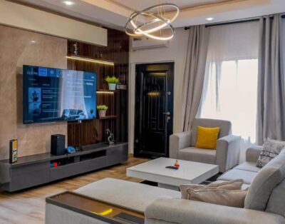 Adorable 2-bedroom with Xbox game and sea view | Ikate, Lekki